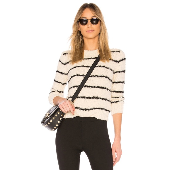 Vince Sweaters - Vince Fuzzy Striped Sweater M